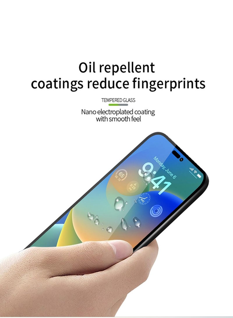 BORTONY iPhone 14/13/13 Pro 9H Hardness Tempered Glass Screen Protector Bubble Free Ultra HD Case Friendly Full Coverage For Apple iPhone 14/13/13 Pro 6.1" - Image 5