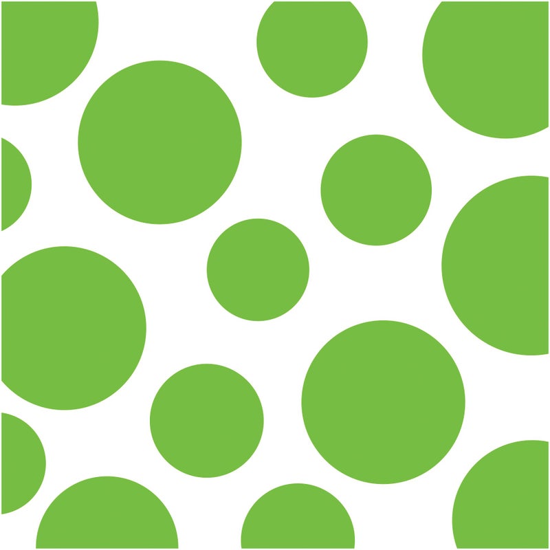 Creative Converting Polka Dots and Chevron Lunch Napkins 20 Ct 65 Fresh Lime