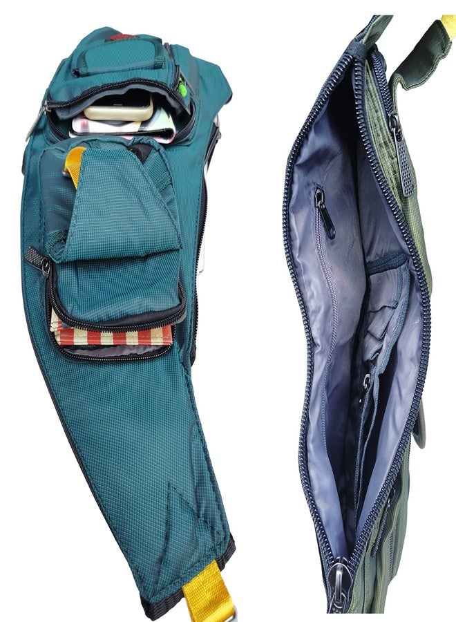 Innturt Nylon Sling Chest Bag Daypack Bicycle Travel Gym Small Backpack Blue - Image 5