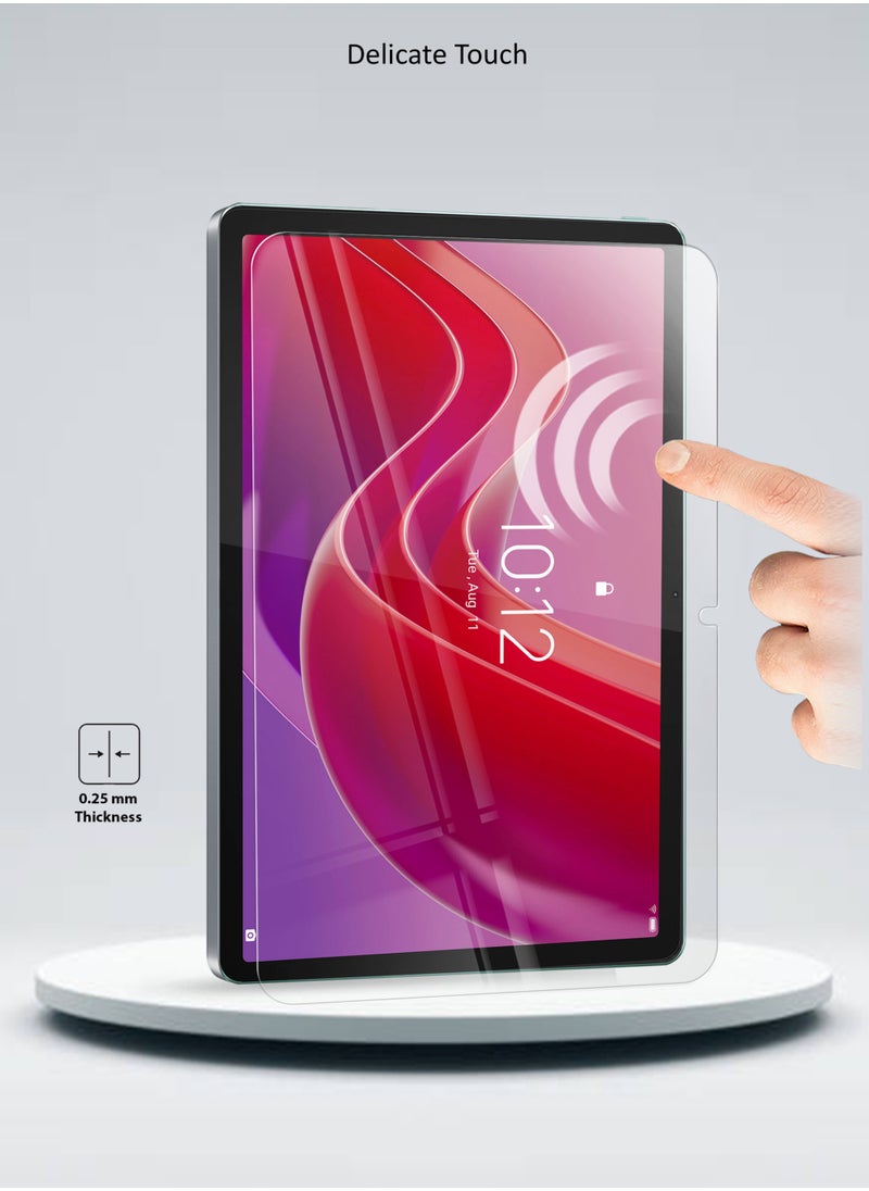 Wtech Lenovo Tab M11 4G 2024 11 Inch 9H Ultra HD Tempered Glass Screen Protector (TSG9CN) - Clear  - Image 4