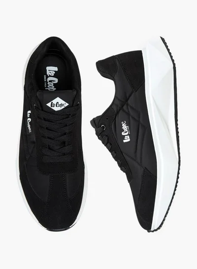 لي كوبر Men's Panelled Lace-Up Sneakers