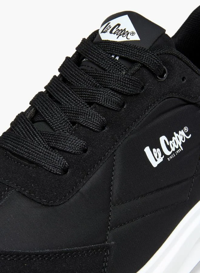 لي كوبر Men's Panelled Lace-Up Sneakers