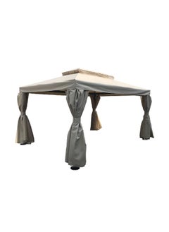 Long Lasting High Quality Gazebo with Mosquito Net Grey 157.48 x 118.11 x 118.11 Inch GH‐N20‐0318