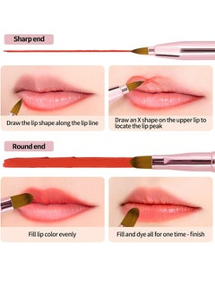 Oasisgalore [2 Pack] Lip Brush for Lipstick, Retractable Lip Brushes, Dual-ended Makeup Brush for Lipstick Lip Gloss, Include Lid  - Image 3