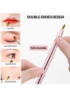 Oasisgalore [2 Pack] Lip Brush for Lipstick, Retractable Lip Brushes, Dual-ended Makeup Brush for Lipstick Lip Gloss, Include Lid  - Image 5