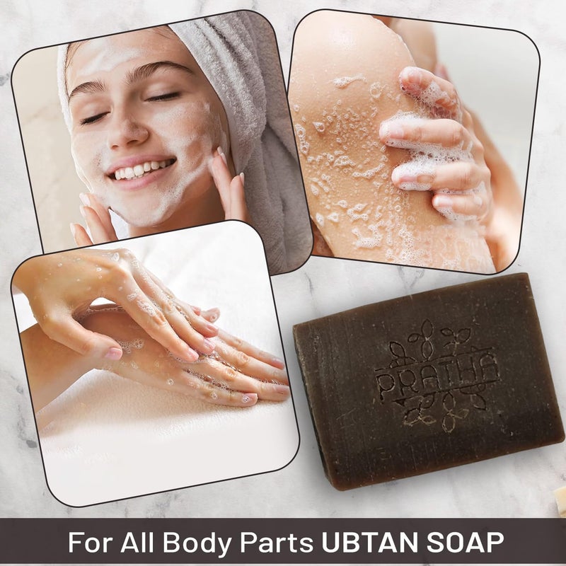 PRATHA UBTAN SOAP (Pack of 2 X100gm) - Handcrafted Natural Soap || COLD PROCESS loaded with goodness of precious herbs of ancient Ayurveda - Image 4