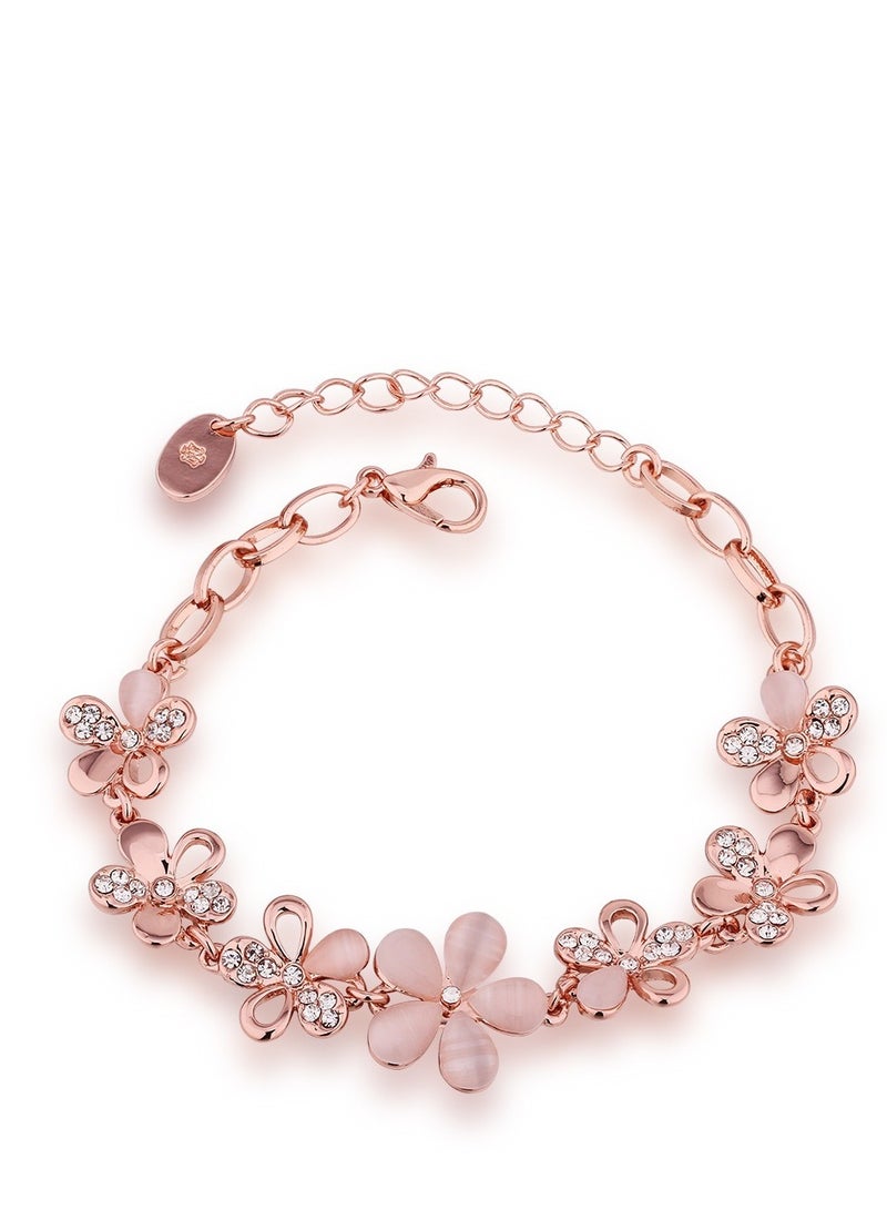 Crystal bracelet Sweet 7 flowers birthday gift - Image 1