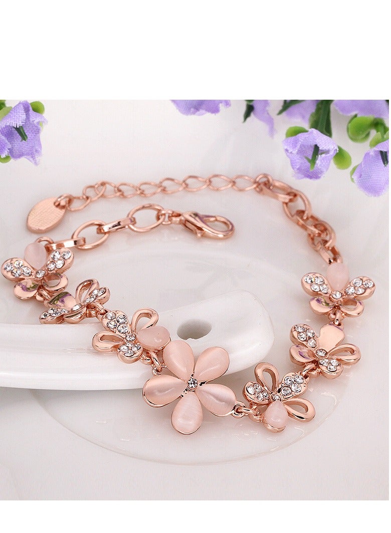 Crystal bracelet Sweet 7 flowers birthday gift - Image 3