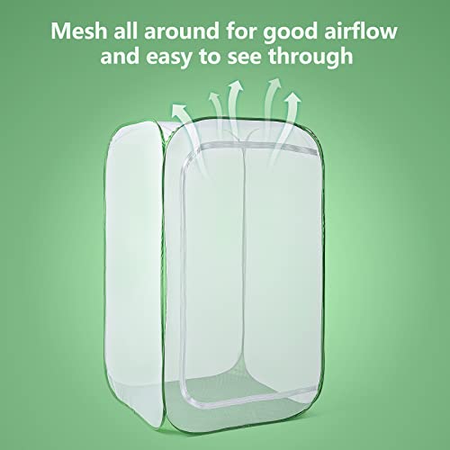 RESTCLOUD 236 Outdoor Mesh Plant Enclosure Plant Cover for Pests Bird and Pest Protection Guard for Fruit Vegetables Flowers and Herbs PopUp Cage 157 x 157 x 236 Inches - Image 3