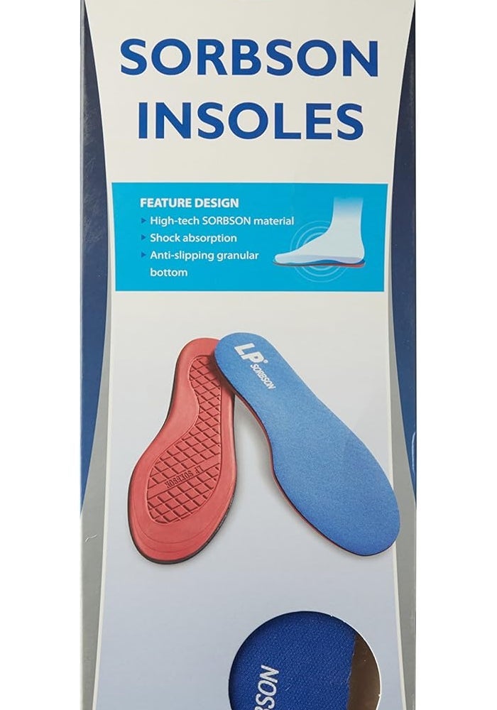 LP Support 311 Sorbson Full Insole Pair, Blue/Red - Image 1