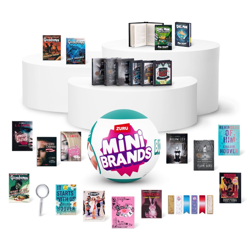 Mini Brands Books (2 Pack) by ZURU Real Miniature Book Brands Collectible Toy, Capsules of 5 Mystery Miniature Books with Real readable Pages and Accessories for Kids, Teens, Adults - Image 2