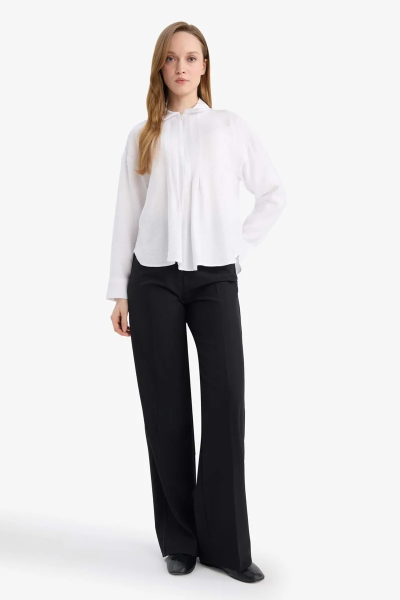 ديفاكتو Relax Fit Shirt Collar Long Sleeve Shirt