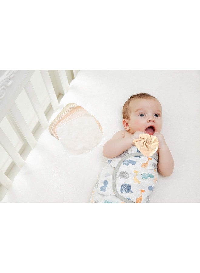 Lion Bear Reusable Colored Organics Baby Washcloths Soft Absorbent Organic Cotton Washable Saliva Towel Face Wipes Newborn Bath Face Towel Natural Baby Wipes For Sensitive Skin (Multicolor 10 Pack) - Image 2