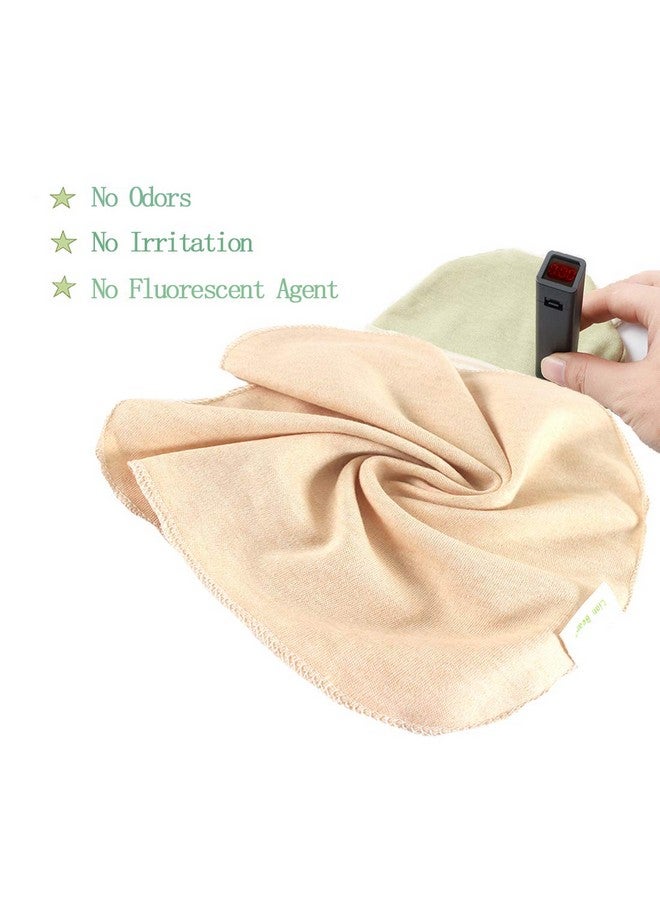 Lion Bear Reusable Colored Organics Baby Washcloths Soft Absorbent Organic Cotton Washable Saliva Towel Face Wipes Newborn Bath Face Towel Natural Baby Wipes For Sensitive Skin (Multicolor 10 Pack) - Image 3