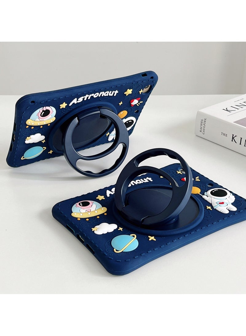 عام حافظة أطفال لجهاز iPad مقاس 11 بوصة (A16) 2025، حافظة كرتونية لطيفة ومقاومة للصدمات مع حامل مدمج، هدية مثالية - Image 2