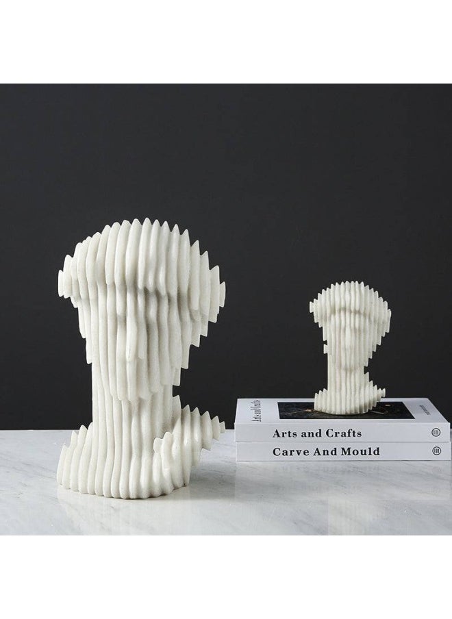 ebarza - White Resin Abstract David Sculpture - Large Fc-Sz2130A - Image 1