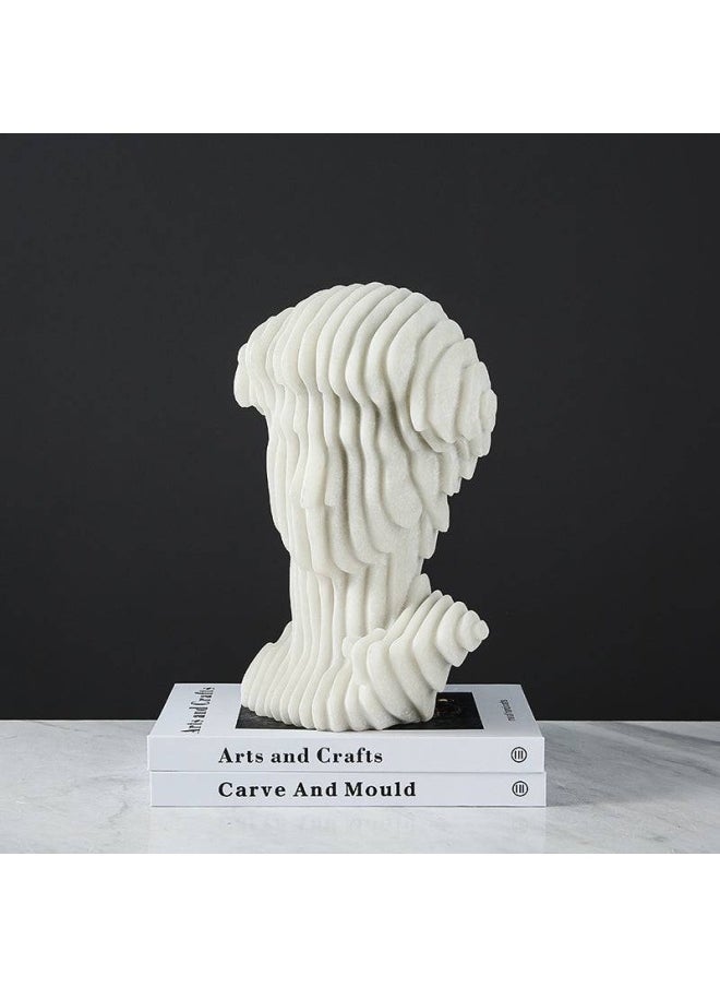 ebarza - White Resin Abstract David Sculpture - Large Fc-Sz2130A - Image 1