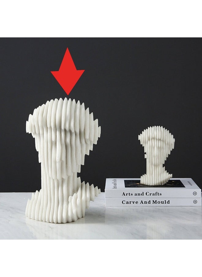 ebarza - White Resin Abstract David Sculpture - Large Fc-Sz2130A - Image 1