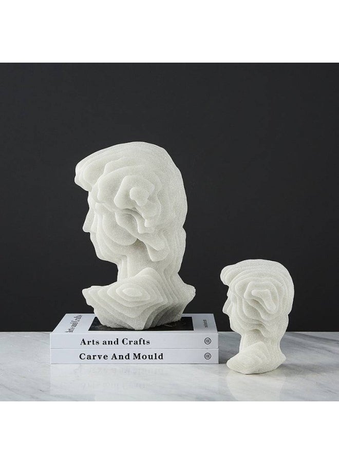 ebarza - White Resin Abstract David Sculpture - Large Fc-Sz2130A - Image 1
