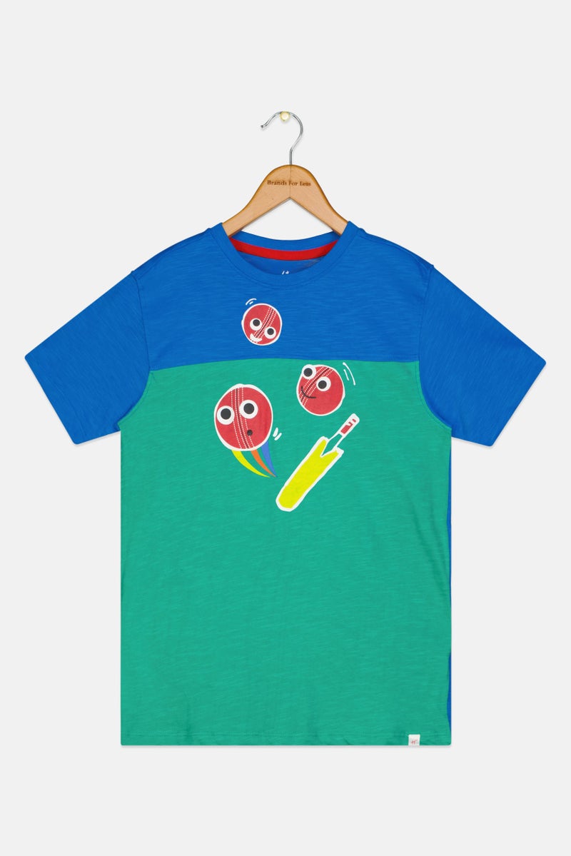 Hamleys Kids Boy Crew Neck Short Sleeve Graphic Print T-Shirt, Multicolor - Image 3