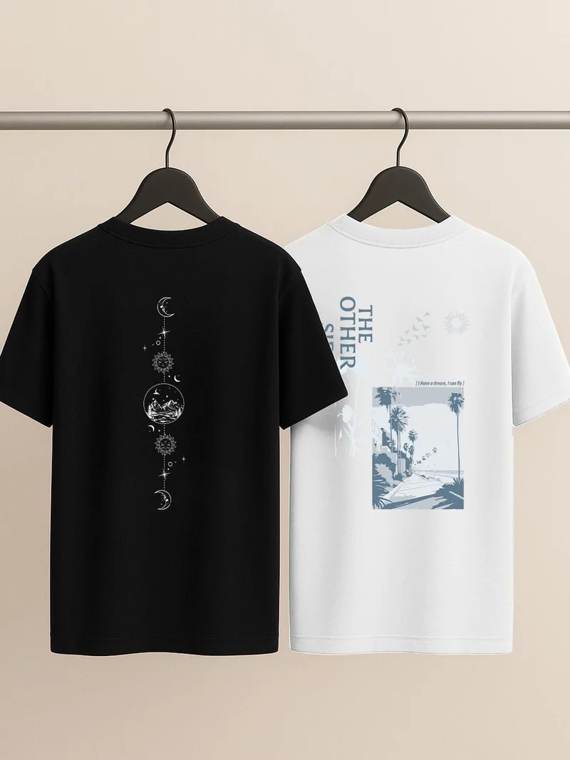 NOBERO  Men's Oversized Graphic T-Shirt for Men | Best Price UAE
