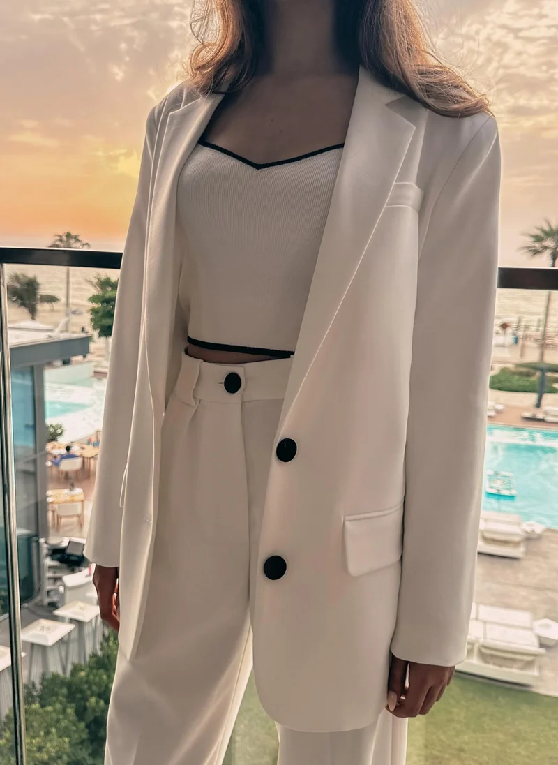Lichi Single-breasted jacket with contrasting buttons