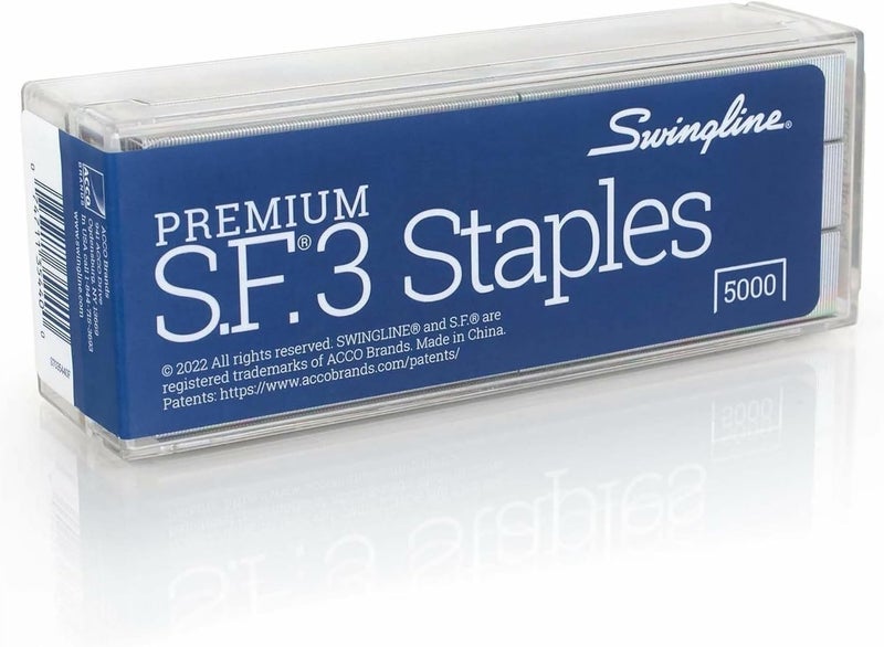 Swing Line Staples, S.F. 3, Premium for Desktop Staplers, 1/4" Length, 105/Strip, 5000/Box, Jam Free, Half Strip (35440) - Image 4