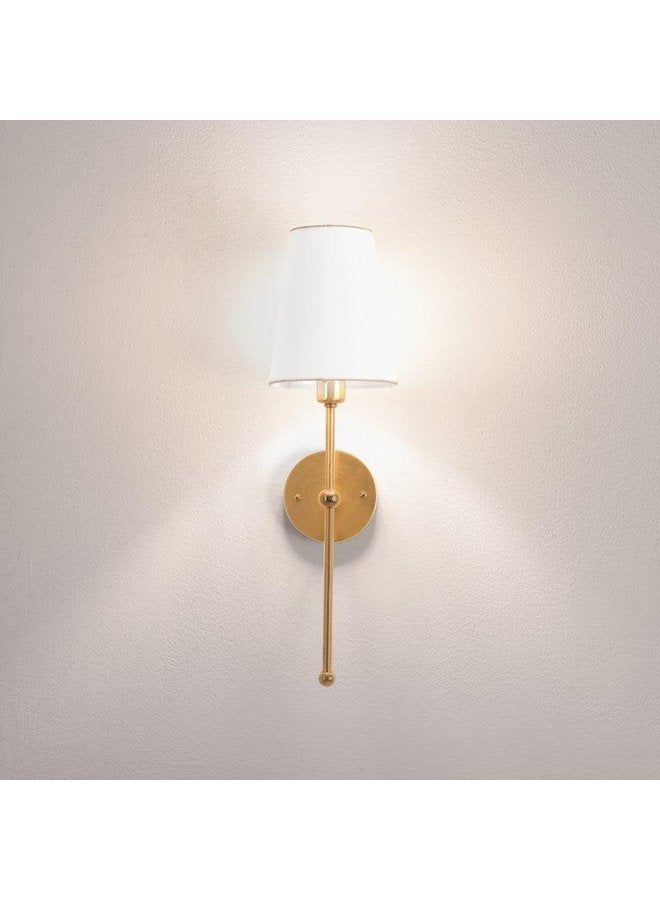 Y-LIGHTS YL-W-572-G0 Minimilaist Gold upright wall torchiere-Dimensions:37(H)15(L)14(D) \ Color -Gold and White