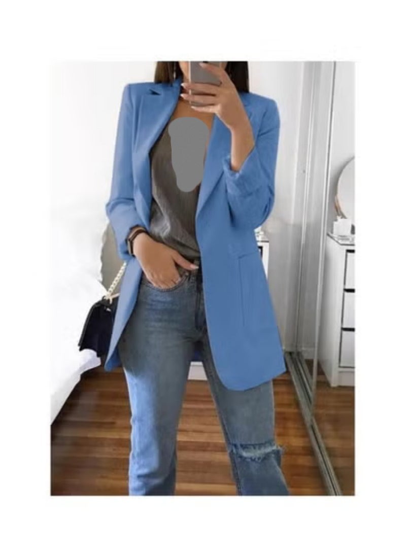 Shougu New Women's Casual Long Sleeved One Button Suit Jacket  - Image 1