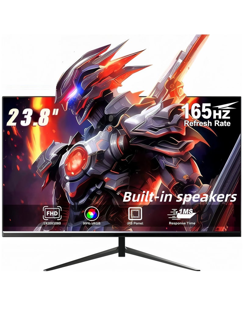 FlashHawk 23.8 Inch FHD Gaming Monitor | 165Hz Refresh Rate | 1ms Response | IPS Panel | 99% sRGB | Built-in speakers & Anti-Blue Light | HDMI/DP/USB | VESA Mount​ - Image 1