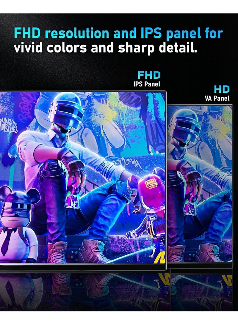 FlashHawk 23.8 Inch FHD Gaming Monitor | 165Hz Refresh Rate | 1ms Response | IPS Panel | 99% sRGB | Built-in speakers & Anti-Blue Light | HDMI/DP/USB | VESA Mount​ - Image 4