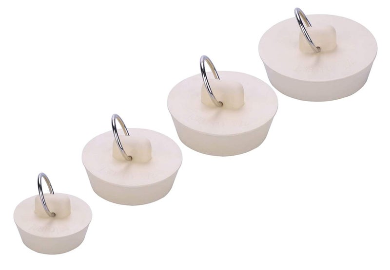 Cicitoywo Bath Tub Drain Stoppers  4 Pieces Sink Bathtub Plug Rubber Kitchen Bathroom Laundry Bar Water Stopper Seal With Hanging Ring For Shower Faucet Cover Pool Plugs And Caps - Image 1