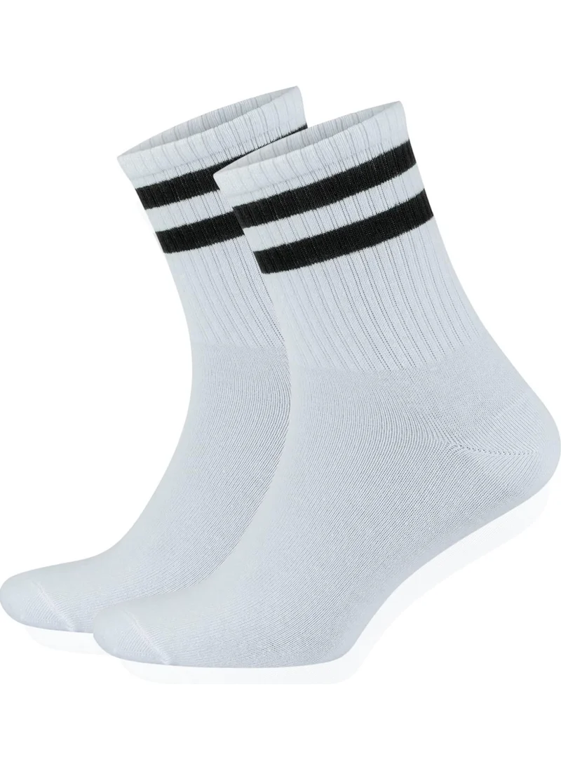 كرال سوكس Men's - Women's Striped College Tennis Socks Cotton Anti-Sweat Socks