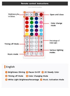 MODI 30Meter RGB Multi Color LED Strip Light, Type-G Connectivity, Remote Control, 20+ Steady Color, Music Sync Modes, Timing Mode, Brightness Dimming, For Gaming PC Setup, TV Setup  - Image 5