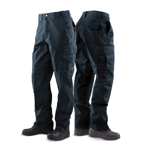 Tru-Spec 24-7 Original Tactical Pants for Men - Durable, Water-Resistant Cargo Work Pants with Concealed Carry and Knee Pad Openings, Navy - 34W x 32L - Image 1
