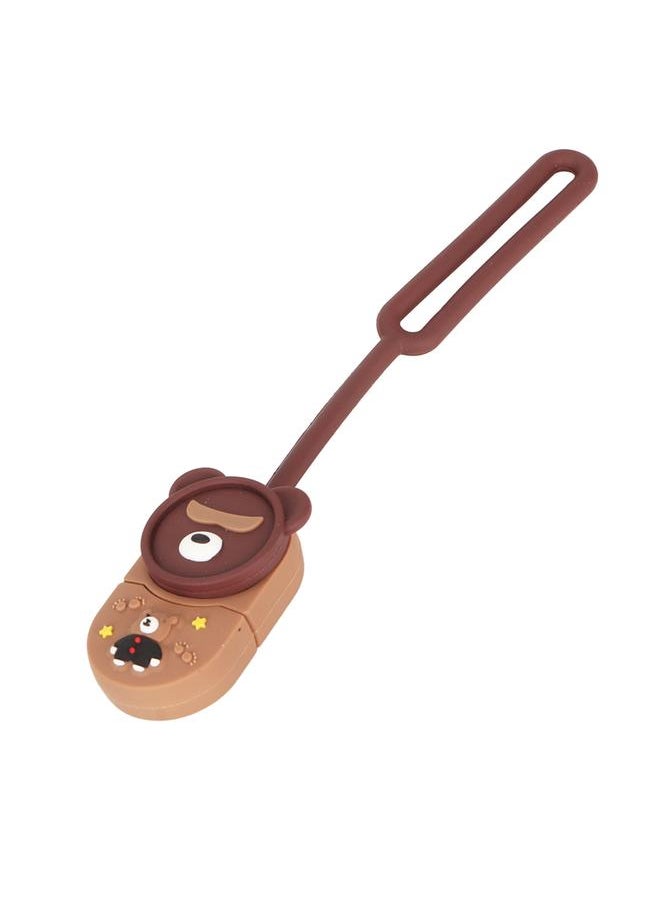 Thoraya Small animal mobile phone computer USB flash drive mini gift high-speed car music USB flash drive brown bear 128GB  - Image 5