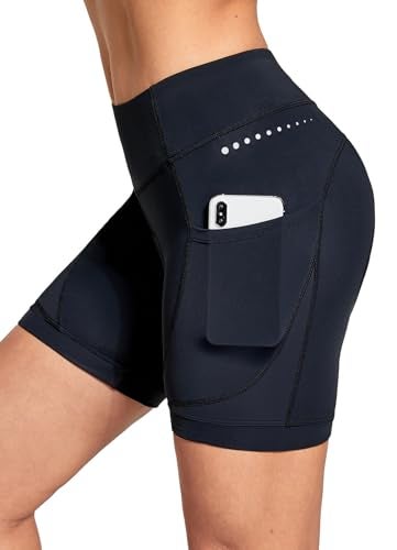 baleaf 4D Padded Bike Shorts Women Cycling Underwear Gel Padding Pockets Black L - Image 1