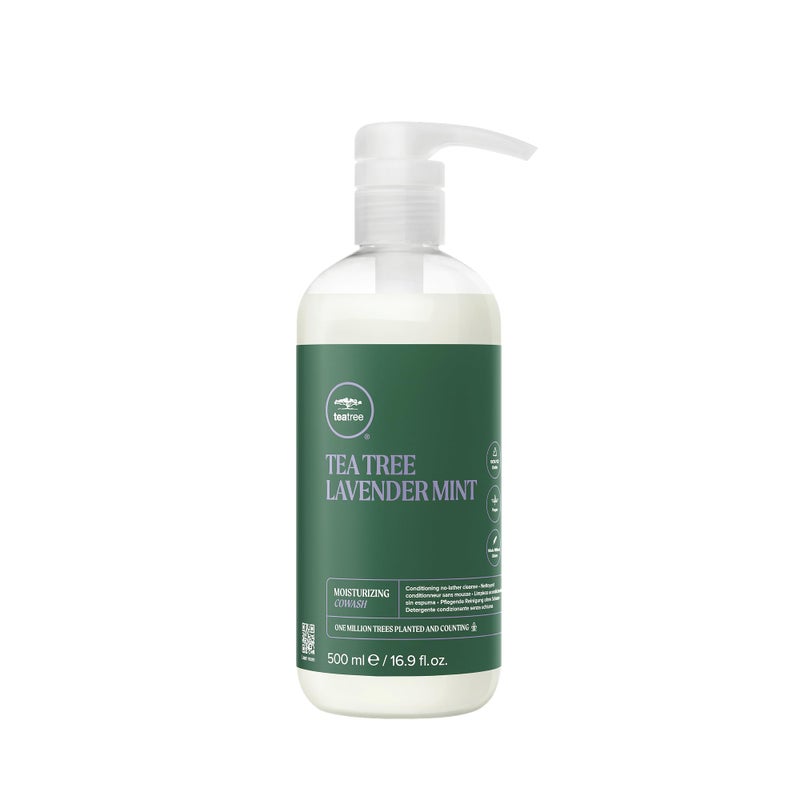 Tea Tree Lavender Mint Moisturizing Cowash, Cleansing Conditioner, For Coarse, Curly + Dry Hair, 16.9 fl. oz. - Image 1