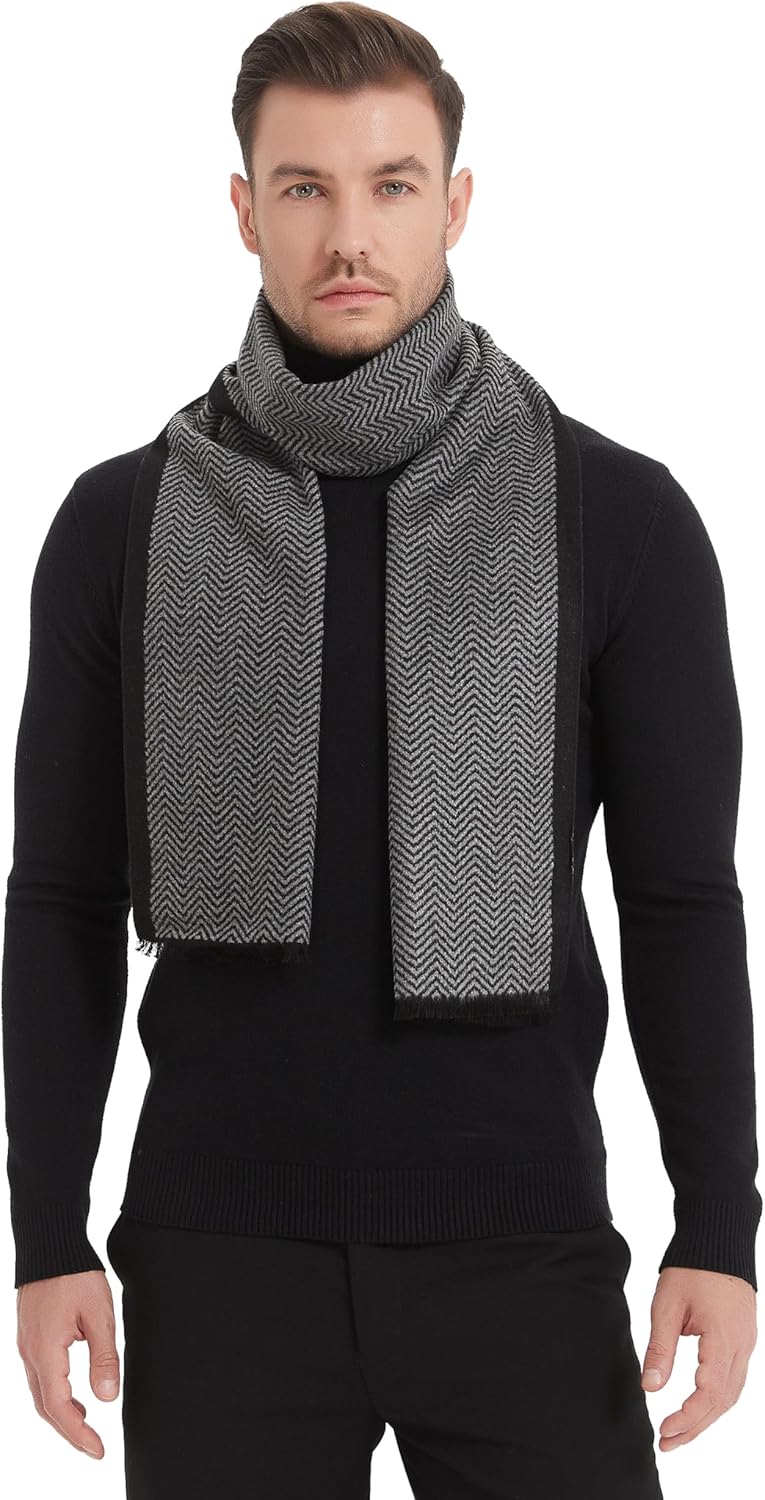 EP Mode Men's Winter Scarf, Cashmere Feel, Super Soft & Warm - Image 2
