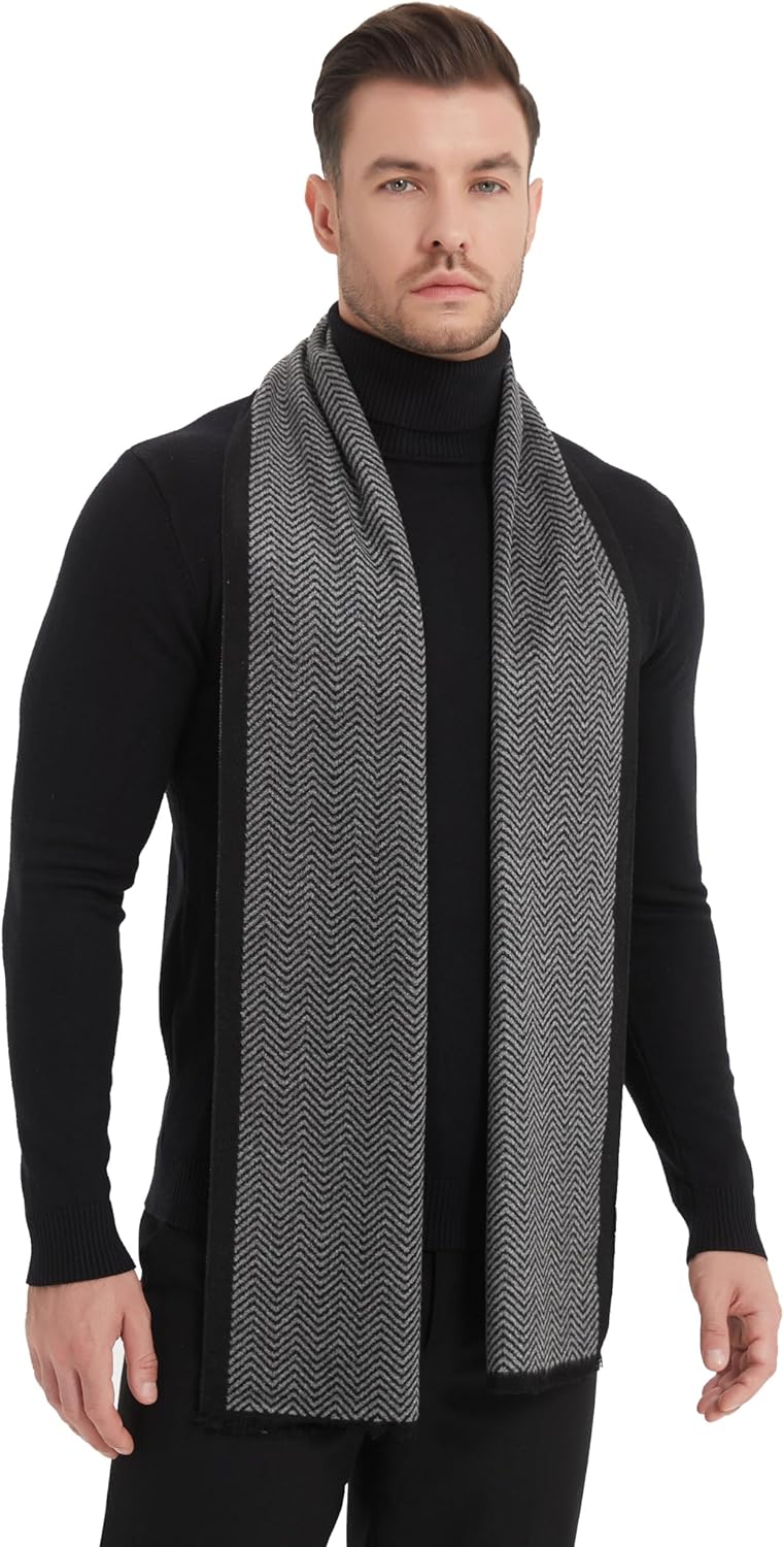 EP Mode Men's Winter Scarf, Cashmere Feel, Super Soft & Warm - Image 1
