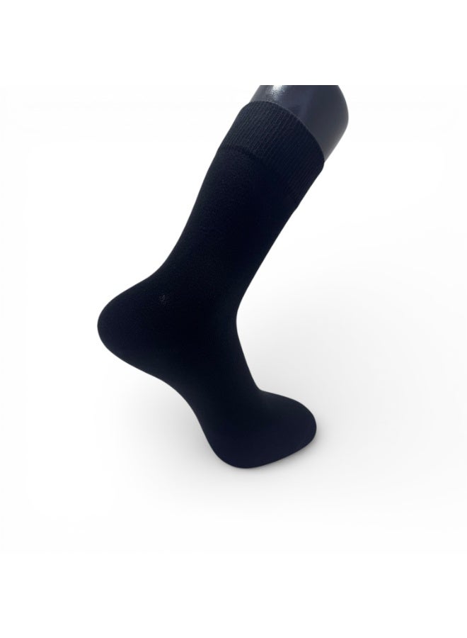 Aurleon Classic Crew Socks – 3 Pack – Flat Seam Toe - Made in Turkey - Image 1