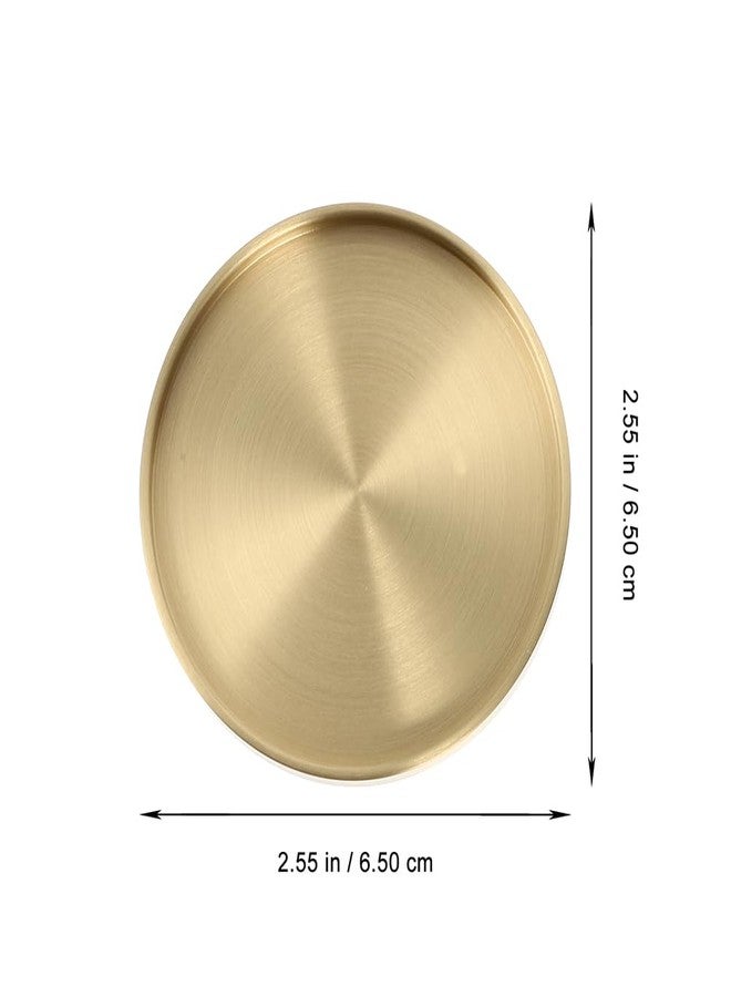 Hemoton Gold Coaster 2pcs Brass Coasters Cup Mats for Drinks Bronze Gold Coasters Decor Accents for Table & Bar Elegant Copper Cup Decor Drink Coaster（2.55 * 2.55in - Image 2