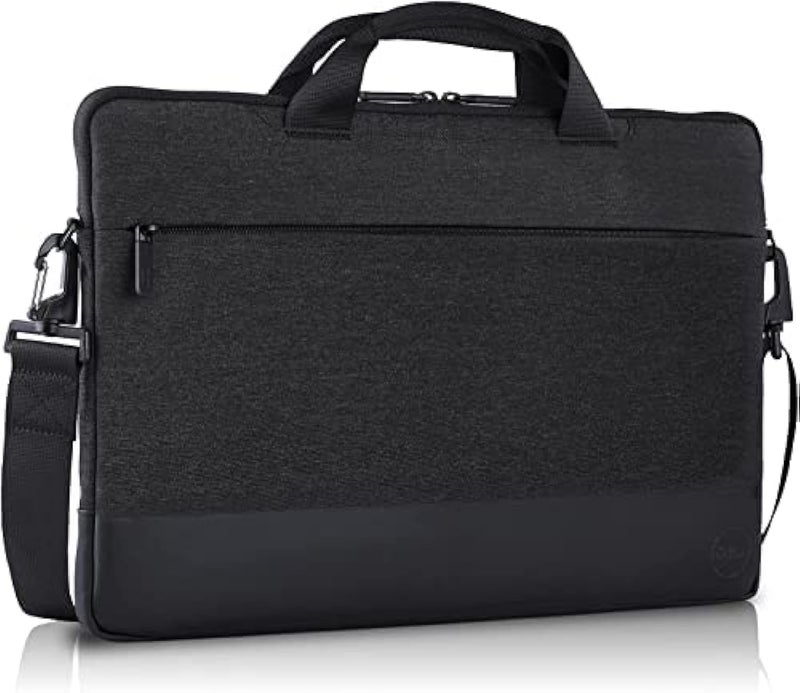 Dell G39J5 Professional Briefcase for Laptop Size 15.6", Lightweight And Comfortable Design, Weather Resistant, Superb Functionality - Heather Gray