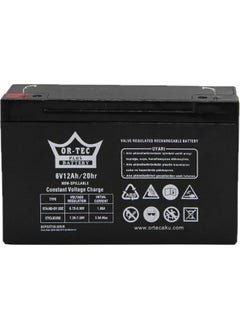 Or-Tec 6V12AH Scale-Cordless Car Battery 