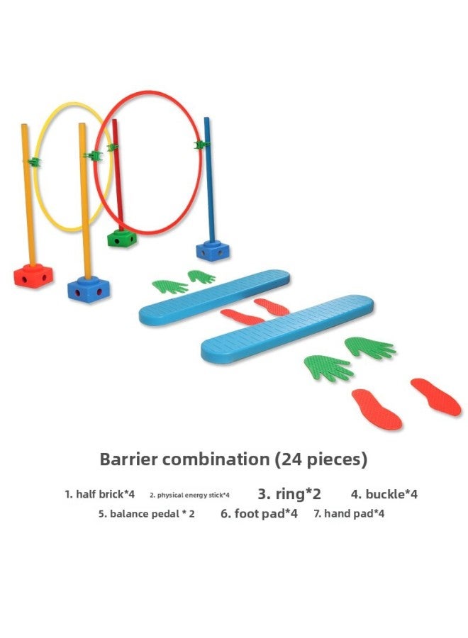 Vientiane Combination Sun Combination Accessories Component Parts Children Training Class Sports Training Drill Ring Drill Hole High Jump-Color:68CM Body Energy Ring 4