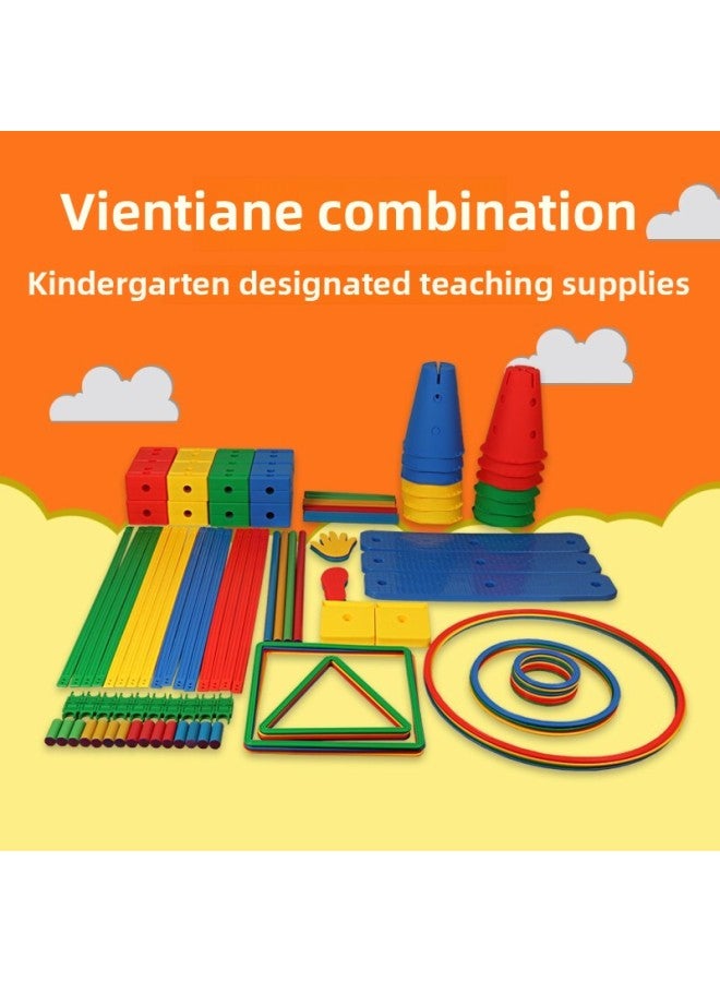 Vientiane Combination Sun Combination Accessories Component Parts Children Training Class Sports Training Drill Ring Drill Hole High Jump-Color:68CM Body Energy Ring 4