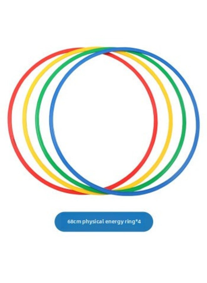 Vientiane Combination Sun Combination Accessories Component Parts Children Training Class Sports Training Drill Ring Drill Hole High Jump-Color:68CM Body Energy Ring 4