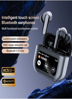 Letv Business Bluetooth Wireless Headset, Noise Cancelling with Microphone, Touch Smart Screen ,Compatible with iSO and Android Phones Grey  - Image 2