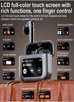 Letv Business Bluetooth Wireless Headset, Noise Cancelling with Microphone, Touch Smart Screen ,Compatible with iSO and Android Phones Grey  - Image 5