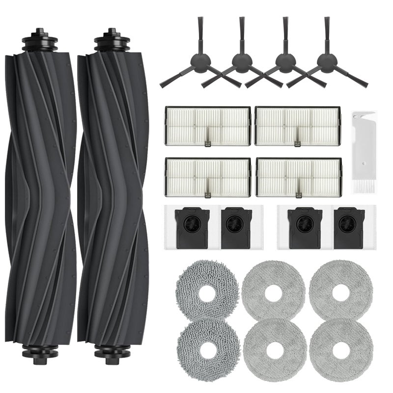 JoyBros Accessories for Dreame L10s Ultra Heat and Gen 2 ONLY X30 Ultra Mova E30 mops/Wipes X6; dust Bag X4; Filter HEPA X4; Main Brushes X2; Side Brushes X4 Spare Parts - Image 1